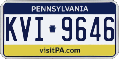 PA license plate KVI9646