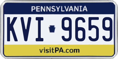 PA license plate KVI9659