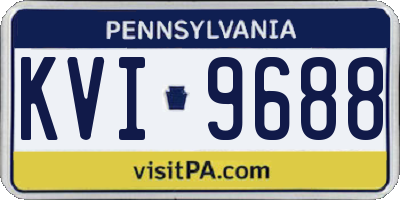 PA license plate KVI9688