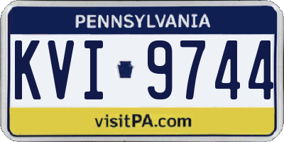 PA license plate KVI9744