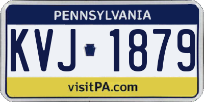 PA license plate KVJ1879