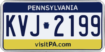 PA license plate KVJ2199