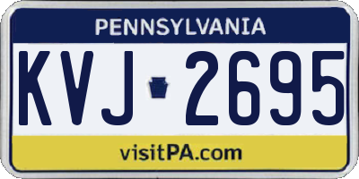 PA license plate KVJ2695