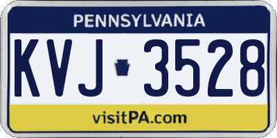 PA license plate KVJ3528