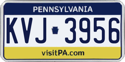 PA license plate KVJ3956