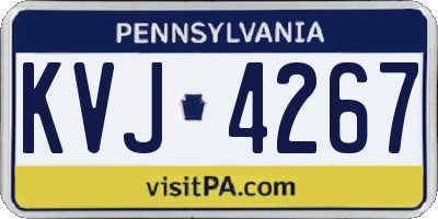 PA license plate KVJ4267
