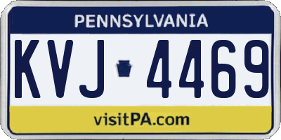 PA license plate KVJ4469