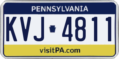 PA license plate KVJ4811