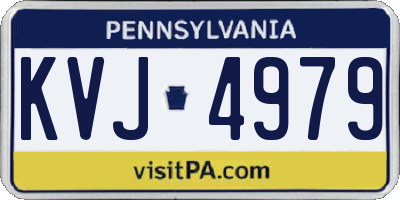 PA license plate KVJ4979