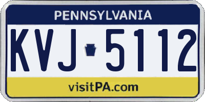 PA license plate KVJ5112