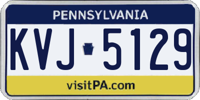 PA license plate KVJ5129