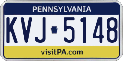 PA license plate KVJ5148