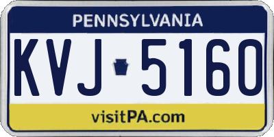 PA license plate KVJ5160