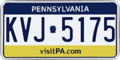 PA license plate KVJ5175