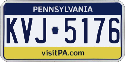 PA license plate KVJ5176