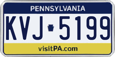 PA license plate KVJ5199