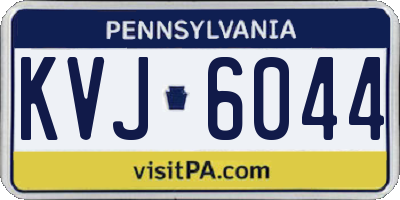 PA license plate KVJ6044