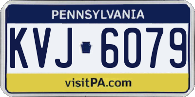 PA license plate KVJ6079