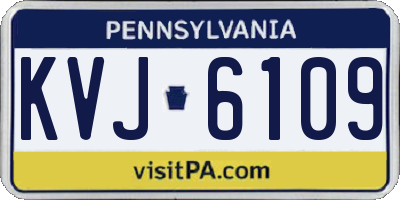 PA license plate KVJ6109