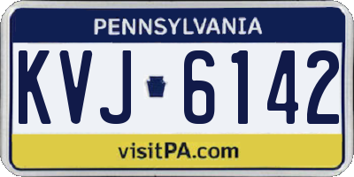 PA license plate KVJ6142
