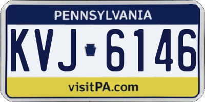 PA license plate KVJ6146