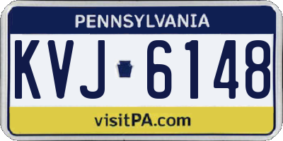PA license plate KVJ6148
