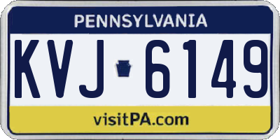PA license plate KVJ6149