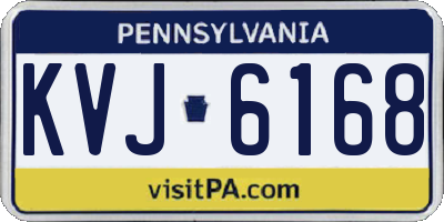 PA license plate KVJ6168