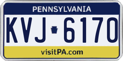 PA license plate KVJ6170