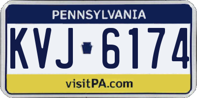 PA license plate KVJ6174