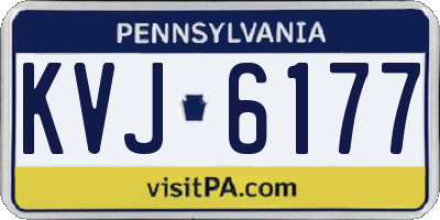 PA license plate KVJ6177