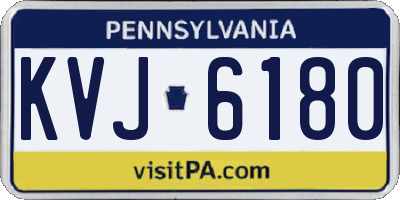 PA license plate KVJ6180