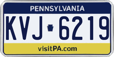 PA license plate KVJ6219