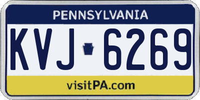 PA license plate KVJ6269