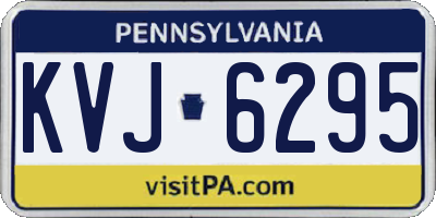 PA license plate KVJ6295