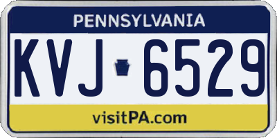 PA license plate KVJ6529