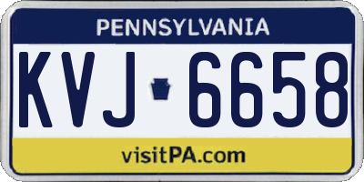 PA license plate KVJ6658