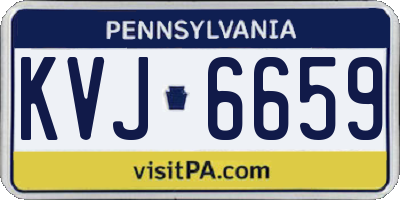 PA license plate KVJ6659