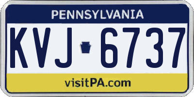 PA license plate KVJ6737