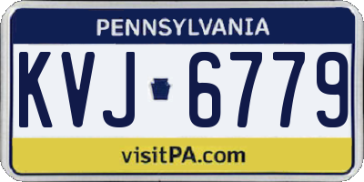 PA license plate KVJ6779