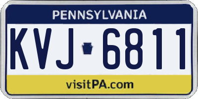 PA license plate KVJ6811