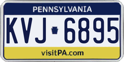 PA license plate KVJ6895