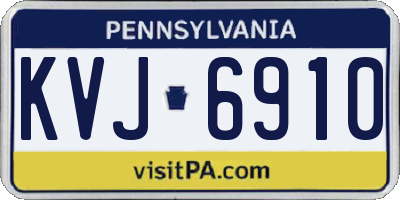 PA license plate KVJ6910