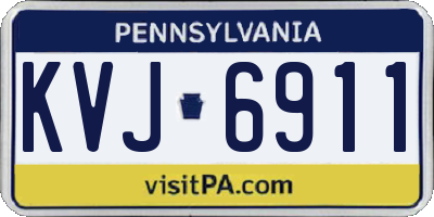 PA license plate KVJ6911