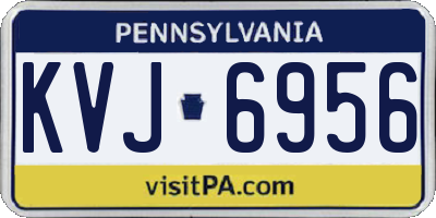 PA license plate KVJ6956