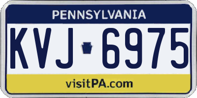 PA license plate KVJ6975