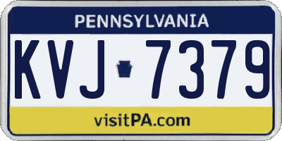 PA license plate KVJ7379