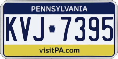 PA license plate KVJ7395