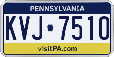 PA license plate KVJ7510