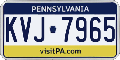 PA license plate KVJ7965